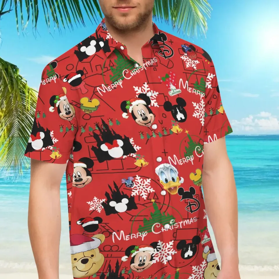 Mickey Mouse Christmas Hawaiian Shirts