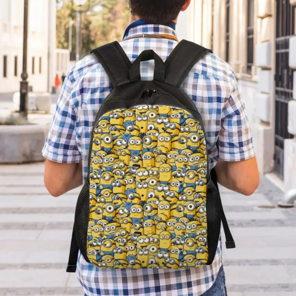 Minion Shool Backpack, Shoulder Bag, Minion Lover Gift, Back to School Gift
