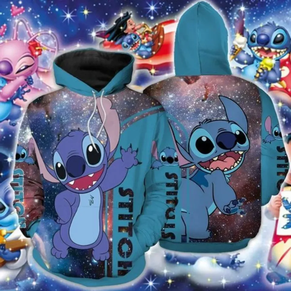 Disney Stitch 3D Printing Hoodie