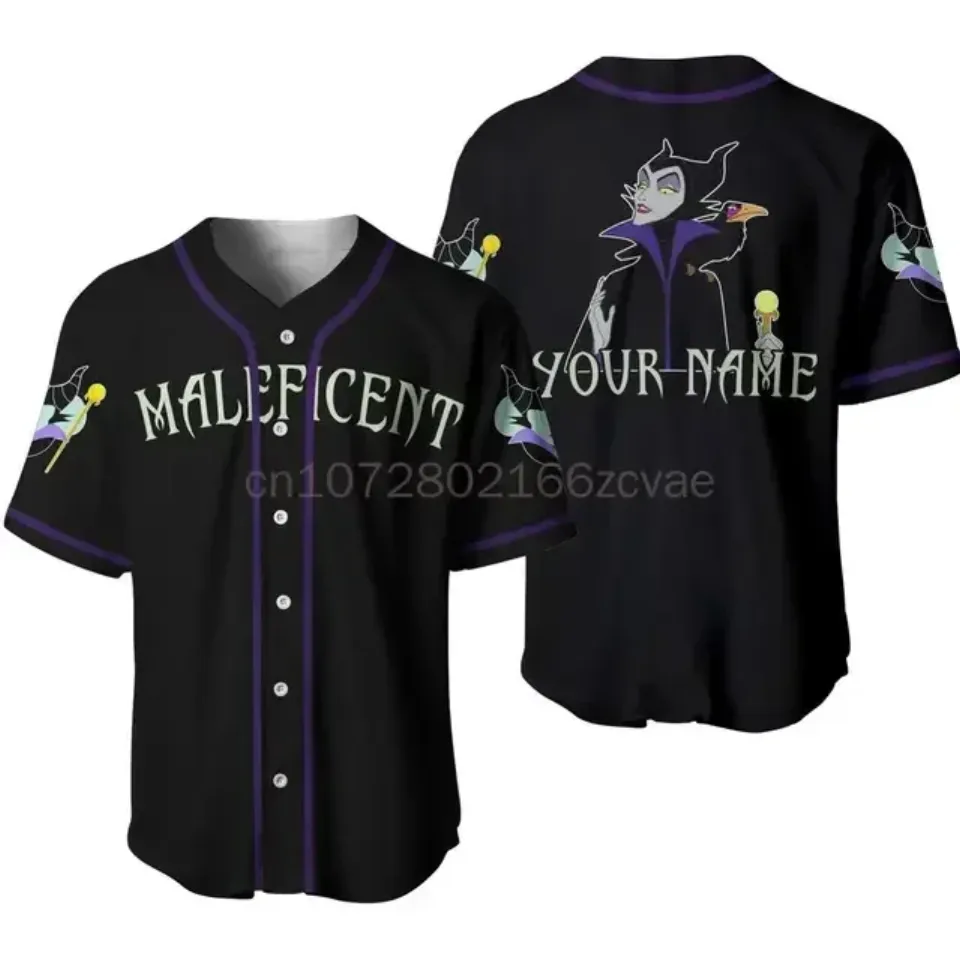 Disney Villain Maleficent Baseball Jersey Custom Name