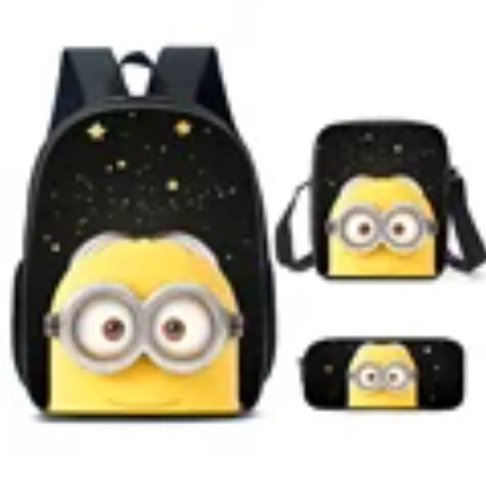 Minion Shool Backpack, Shoulder Bag, Minion Lover Gift, Back to School Gift