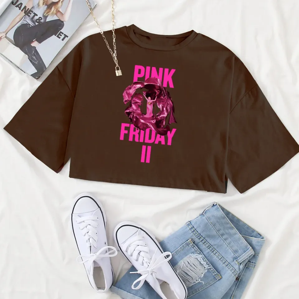 Pink Friday 2 Nicki Minaj Shirt Women Crop Shirts
