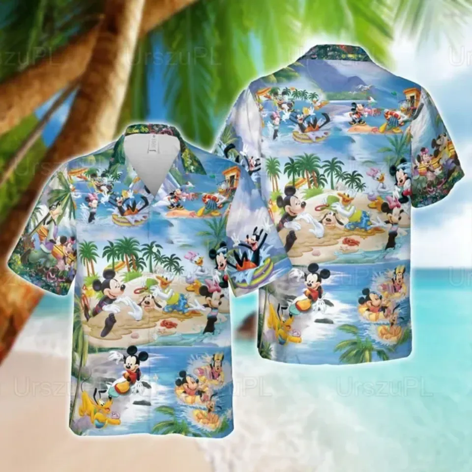 New Pirate Mickey Mouse Hawaiian Shirts Disney Hawaiian Shirts