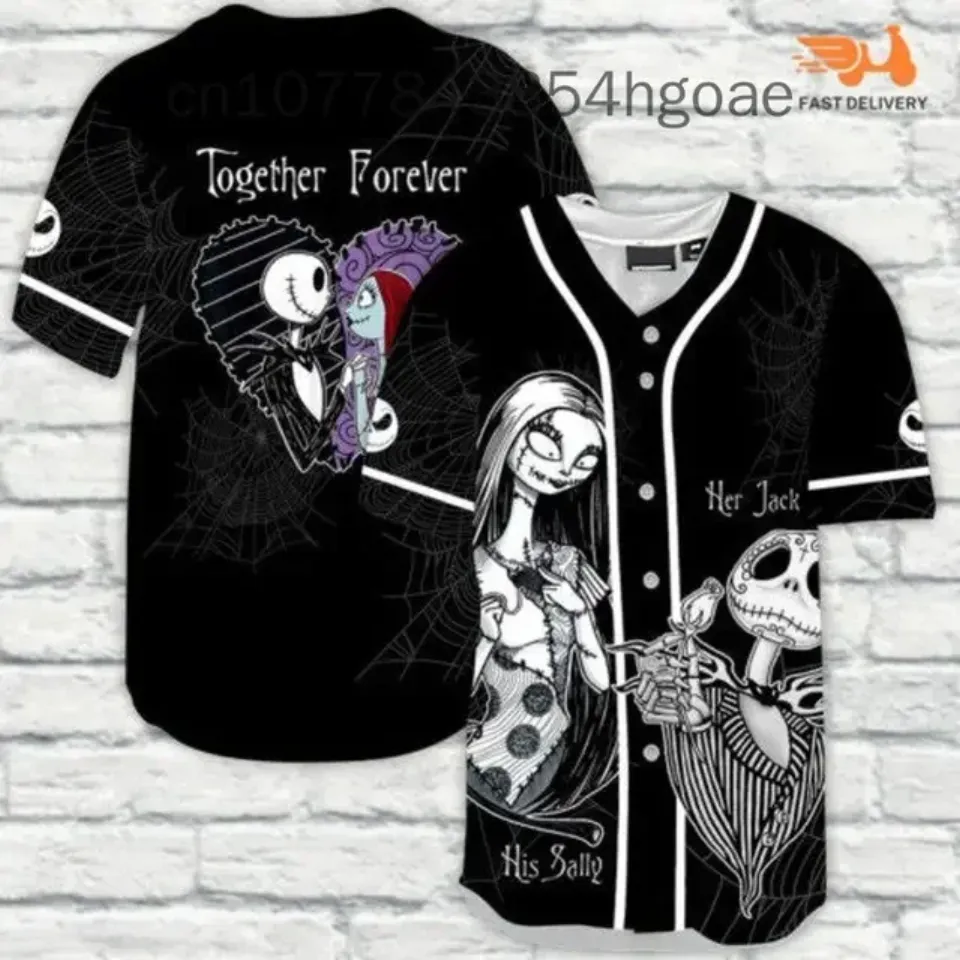 2024 Disney Jack Skellington And Sally baseball jersey