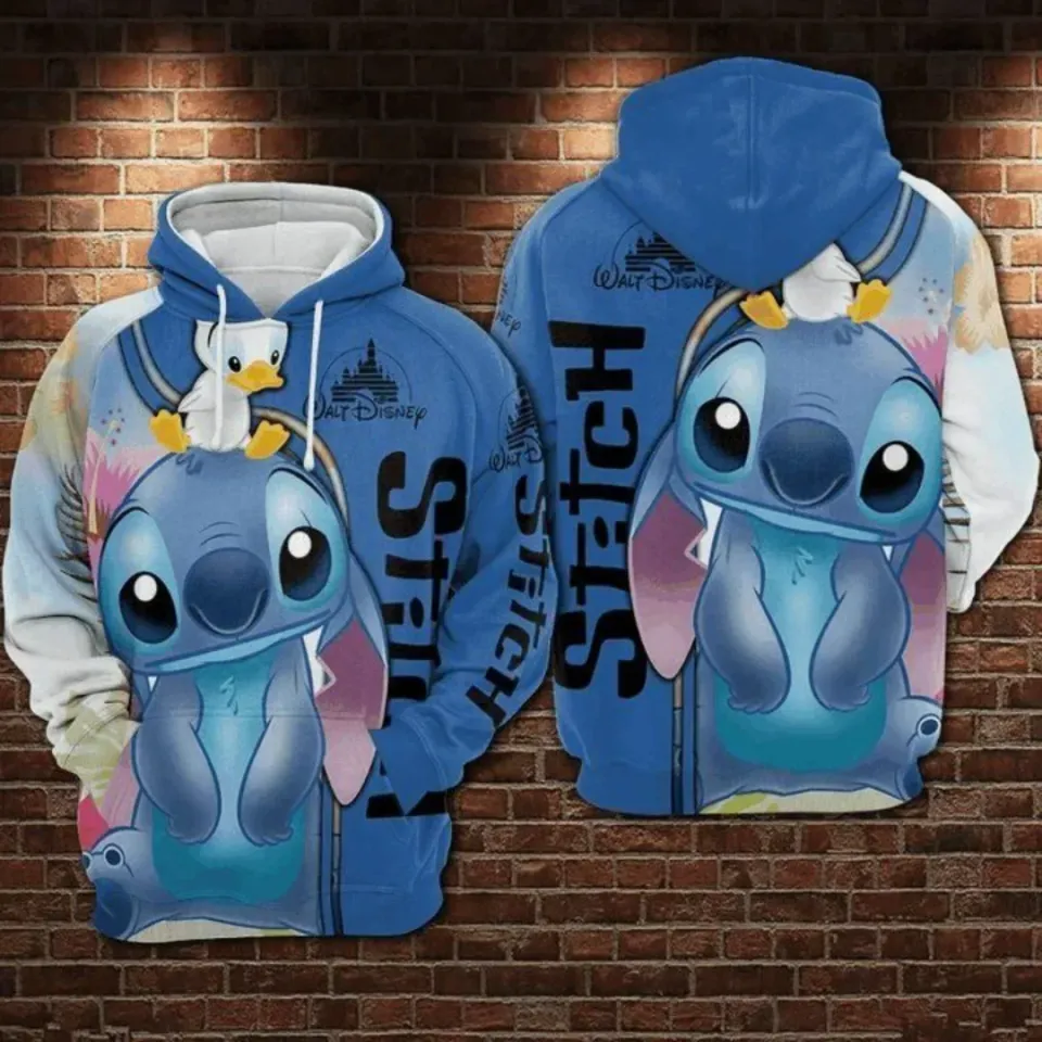 Disney Stitch 3D Printing Hoodie