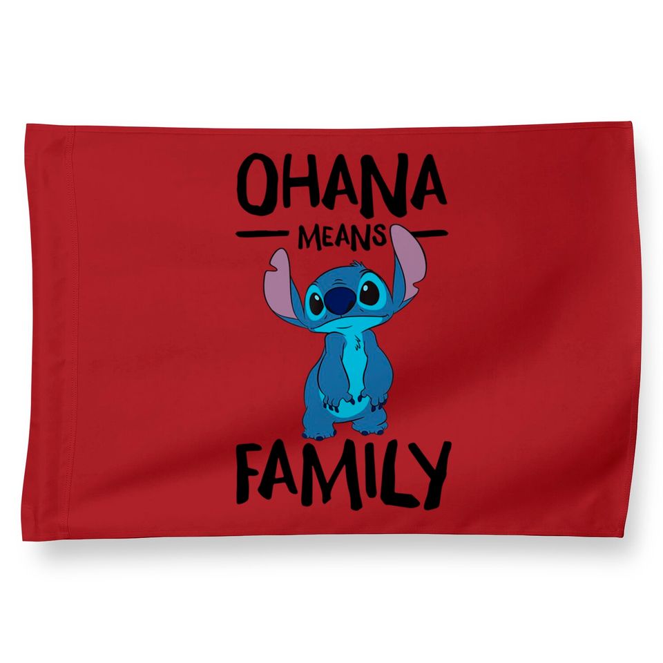 Stitch And Toothless House Flags Ohana Means Family Stitch