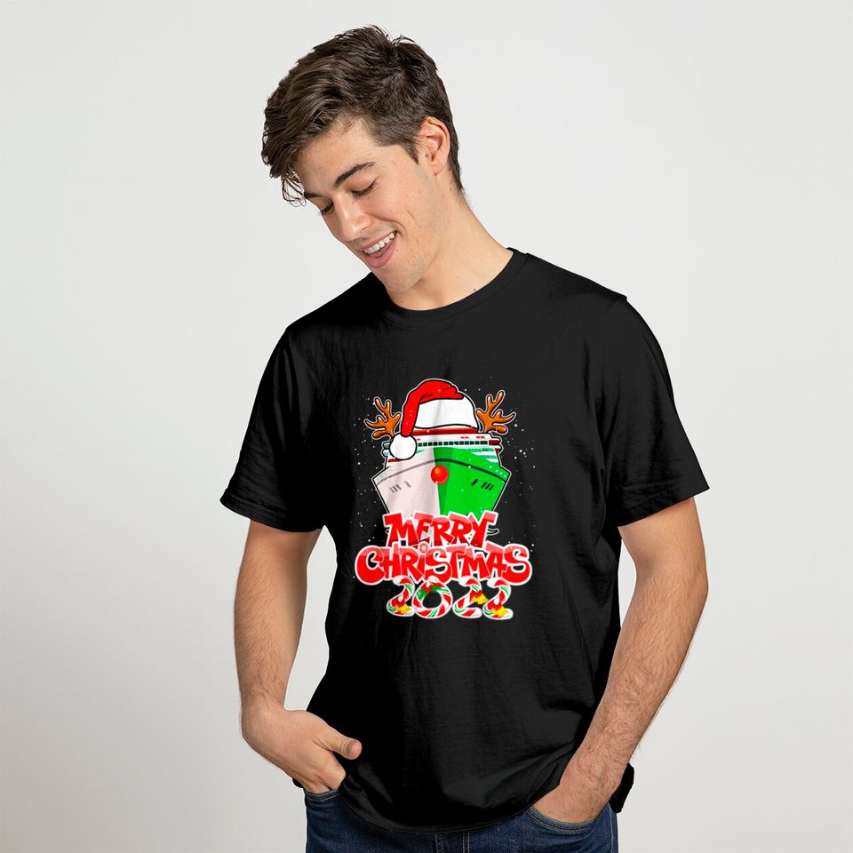 Merry Cruisemas Funny Cruise Ship Family Christmas 2022 T-Shirt