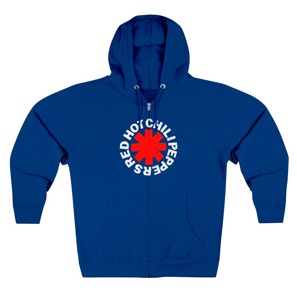 Red Hot Chili Peppers Distressed Zip Hoodie