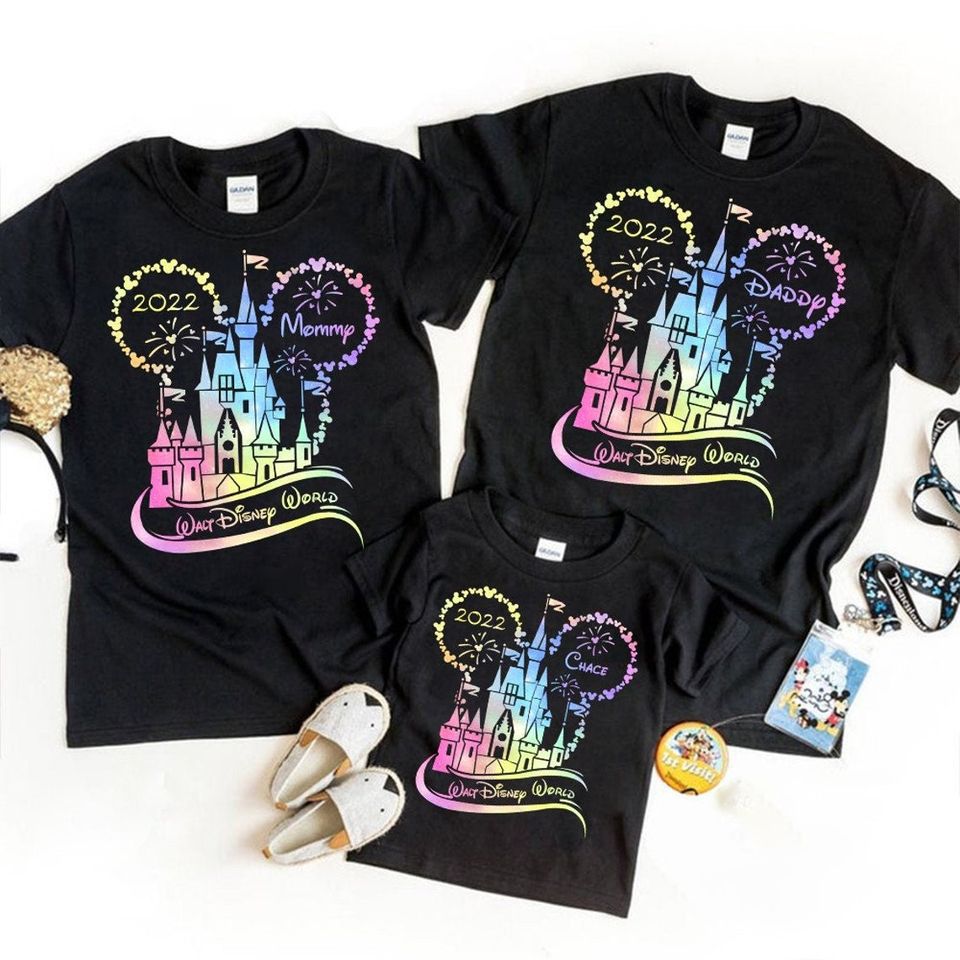 Walt Disney World Family Vacation 2022 Shirts, Disney Castle Family Shirt, DisneyWorld Family shirts, Family Trip 2022 Custom Shirt