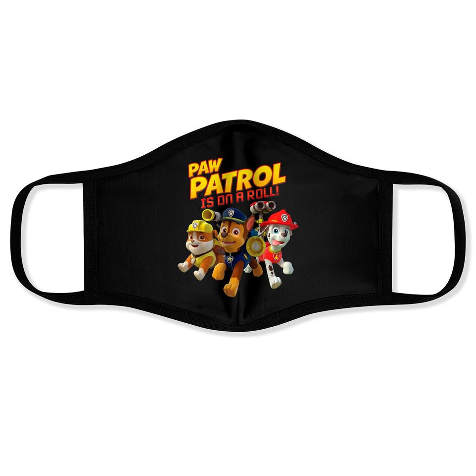 PAW Patrol Is On A Roll Pup Group Leap Face Masks