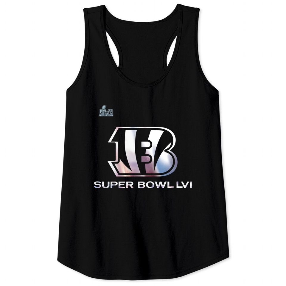 Cincinnati Bengals Super Bowl LVI Bound Shimmer Tank Tops