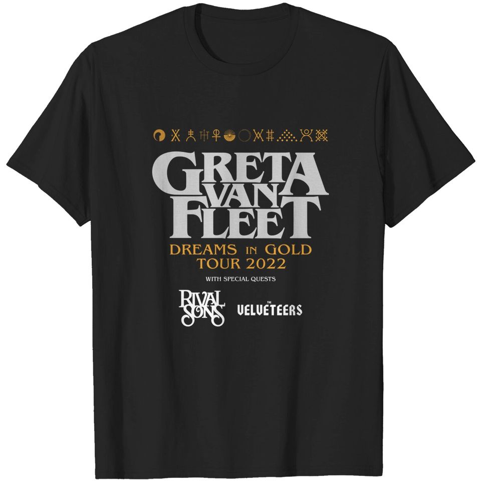 Greta Van Fleet Tour Shirt, Greta Van Fleet Poster Strange Horizons Tour Shirt 2021 Dreams In Gold Tour 2022