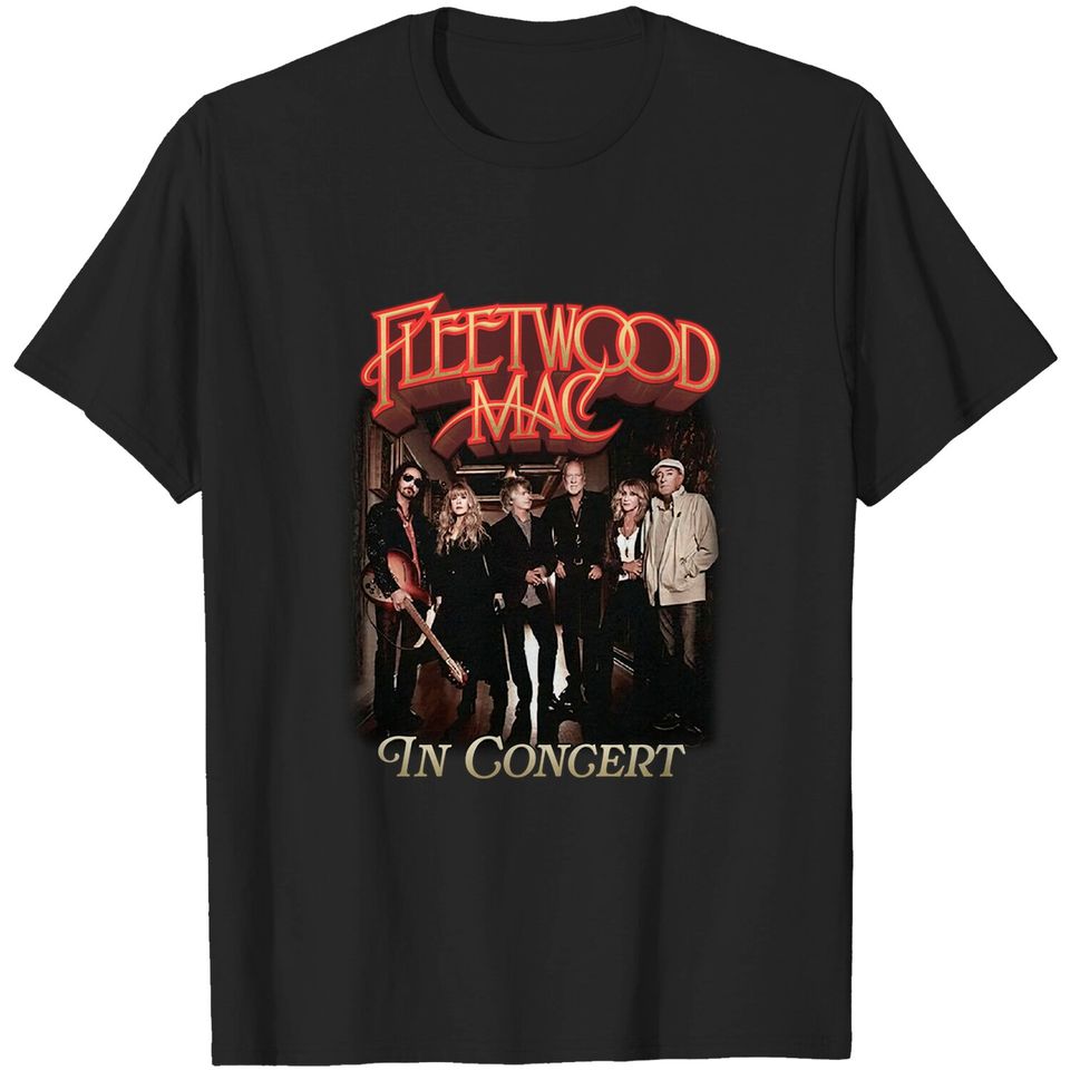 Fleetwood Mac  Fleetwod Mac in Concert Black T-Shirt