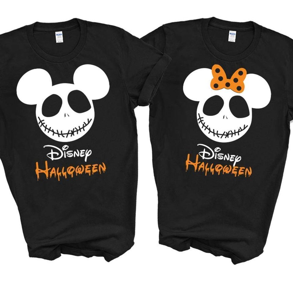 Disney Halloween Jack Nightmare Skellington Before Christmas T Shirt