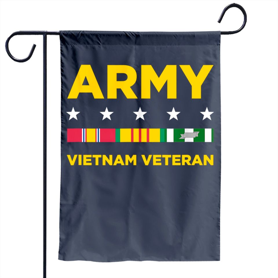 Mens Vietnam Veteran Garden Flag - Army