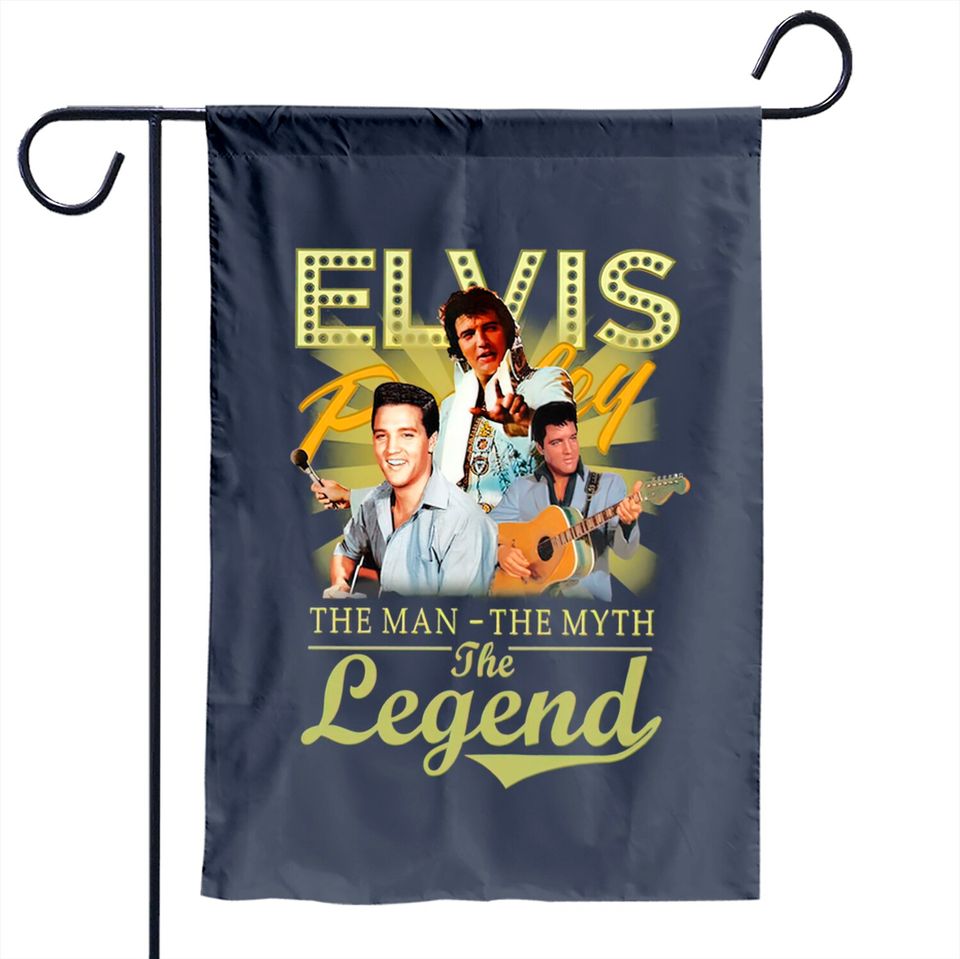 Elvis Presley The Man The Myth The Legend Garden Flag