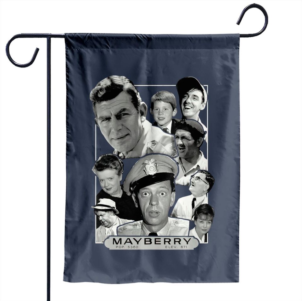 First Day Of Retro Andy Griffith Mayberry Garden Flags