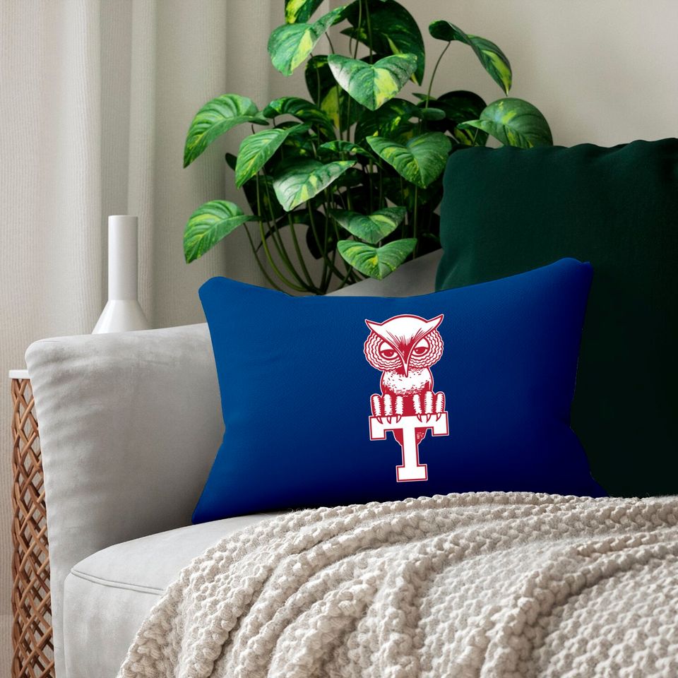 Vintage Temple Owls Mascot - Temple - Lumbar Pillows