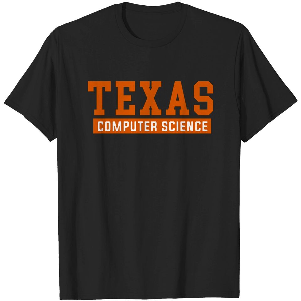 Texas - Computer Science (Orange, Block) - Texas - T-Shirt