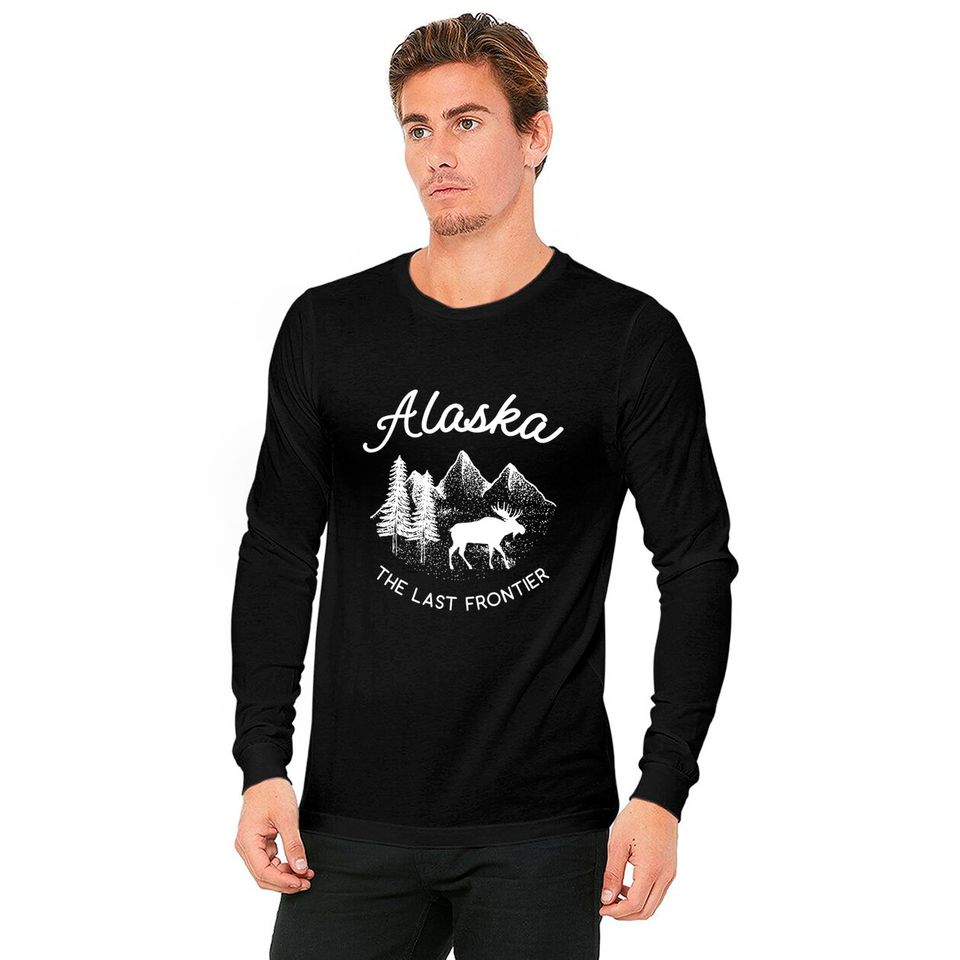 Last Frontier Alaska Moose T-Shirt Long Sleeves
