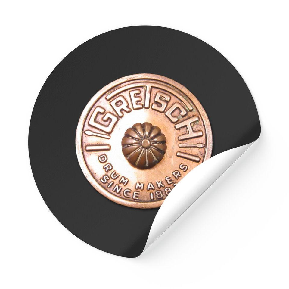 Gretsch Retro Drum Badge - Drumming - Stickers