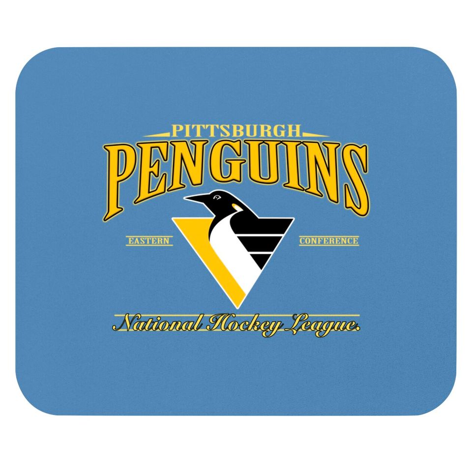 Vintage 90s NHL Pittsburgh Penguins Hockey Mouse Pads