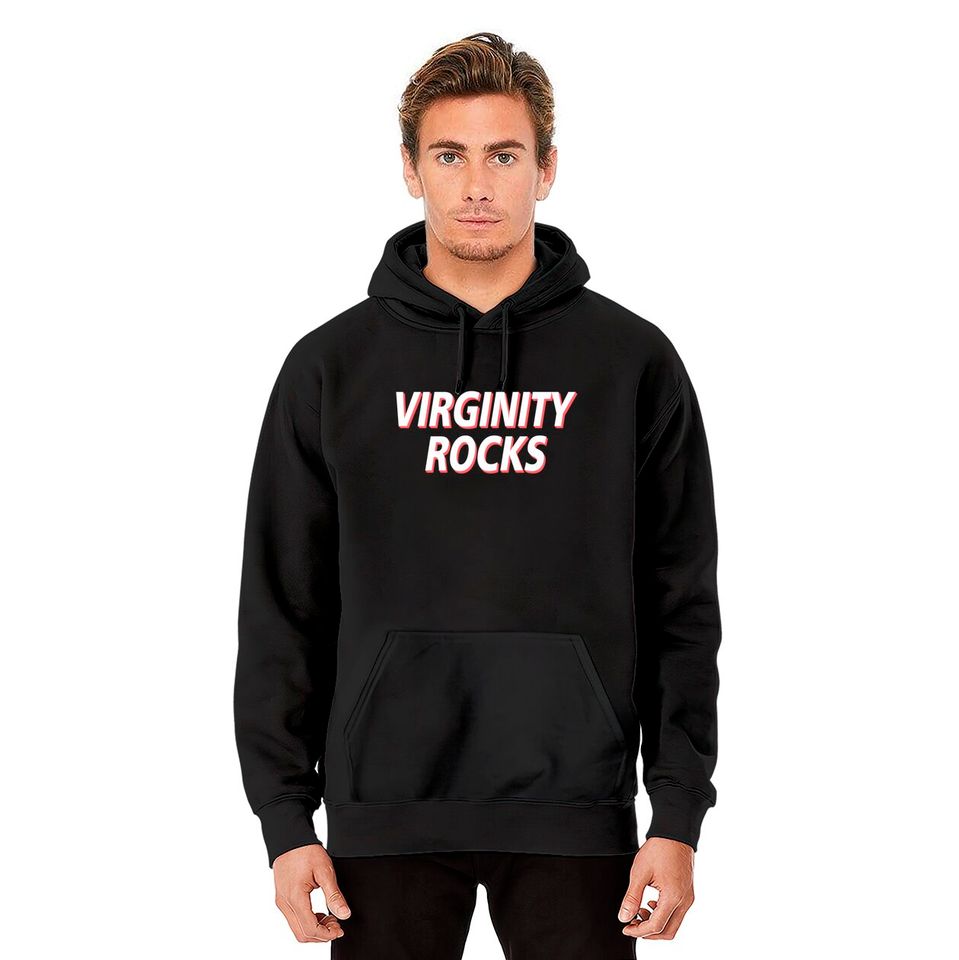 Virginity Rocks Heather - Virginity Rocks - Hoodies