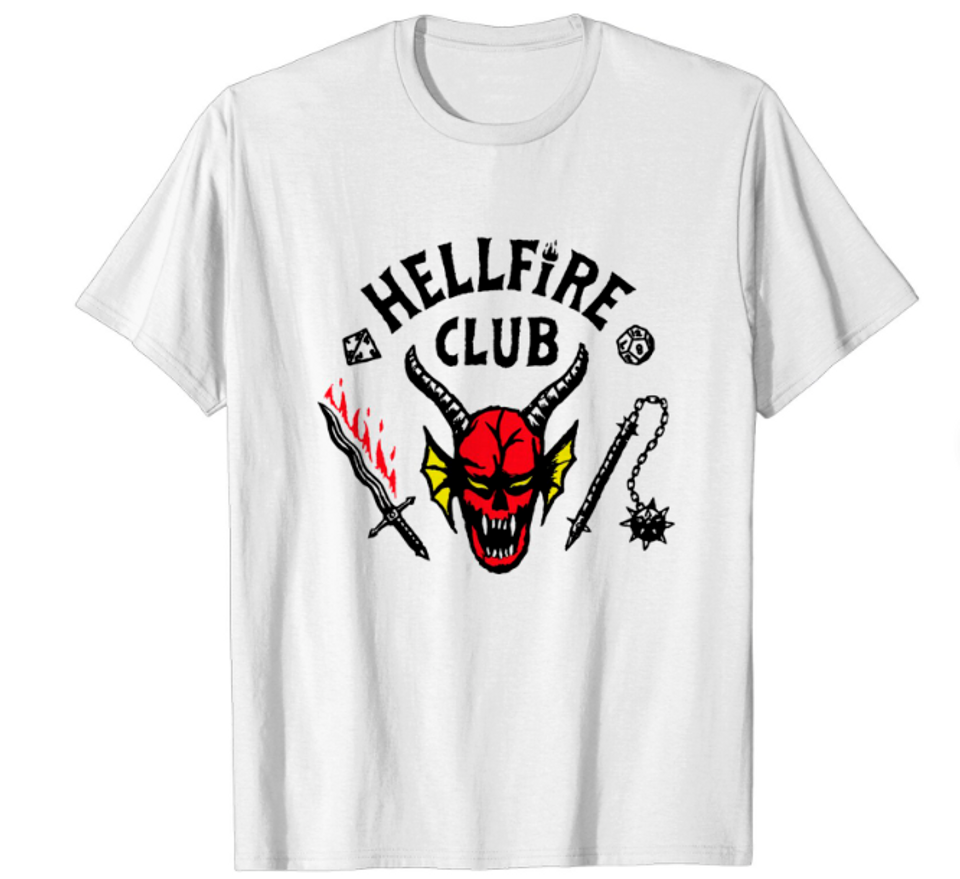 Stranger Things Hellfire Club Raglan T-Shirt, Hellfire Club Shirt