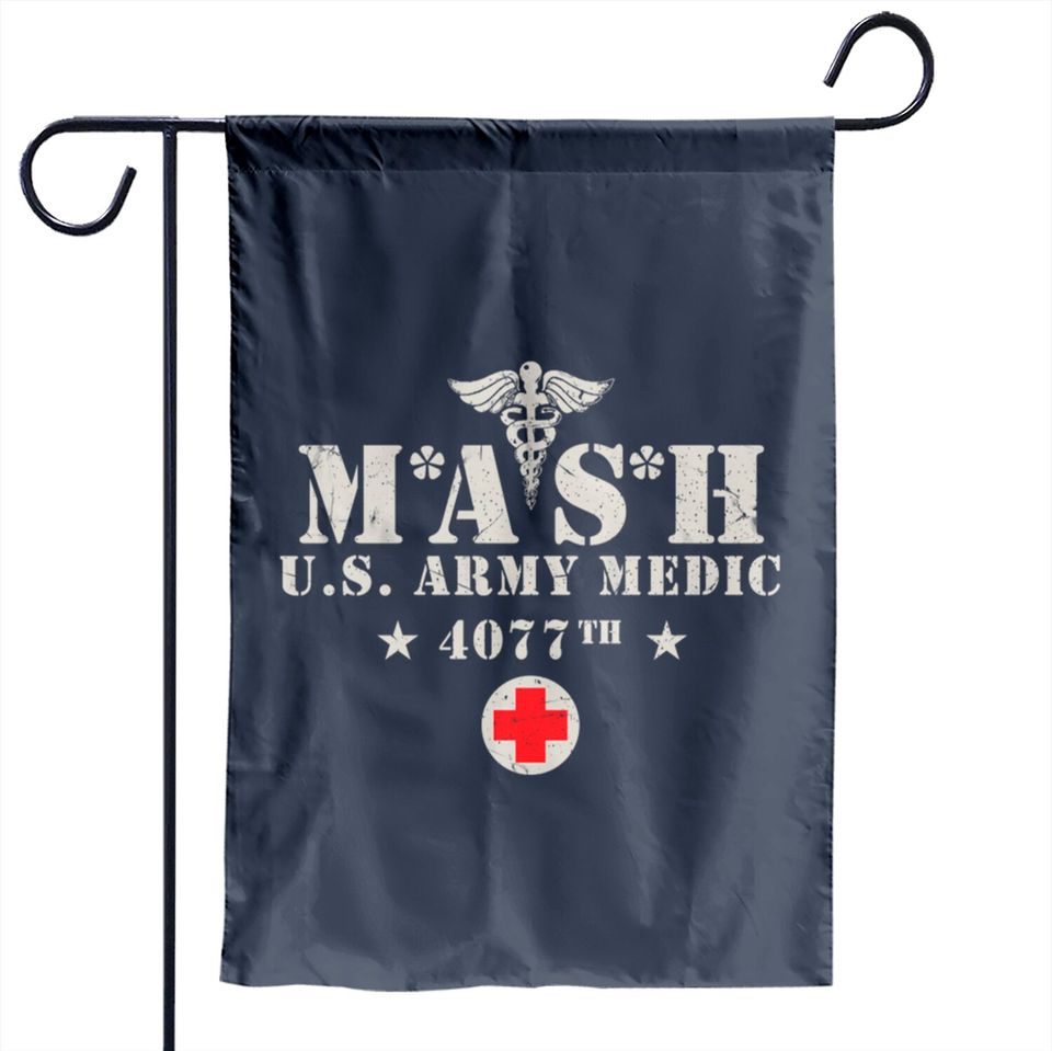 MASH 4077 Vintage Logo - Mash 4077th - Garden Flags