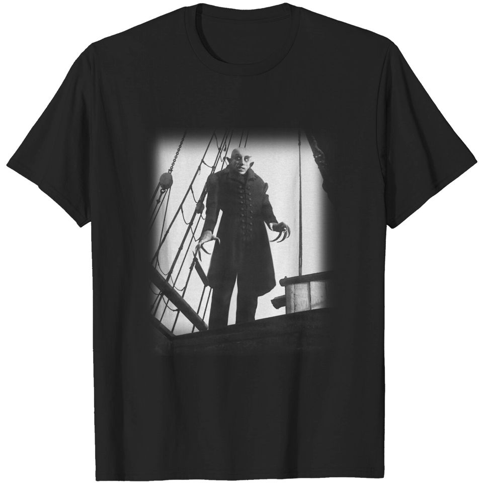 Nosferatu Vampire Classic Horror Black T-Shirt Dracula Men