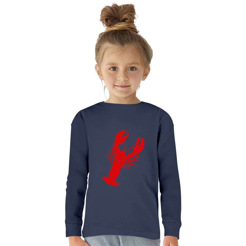 Friends Lobster  Kids Long Sleeve T-Shirts Vintage Lobster Print - Lobster
