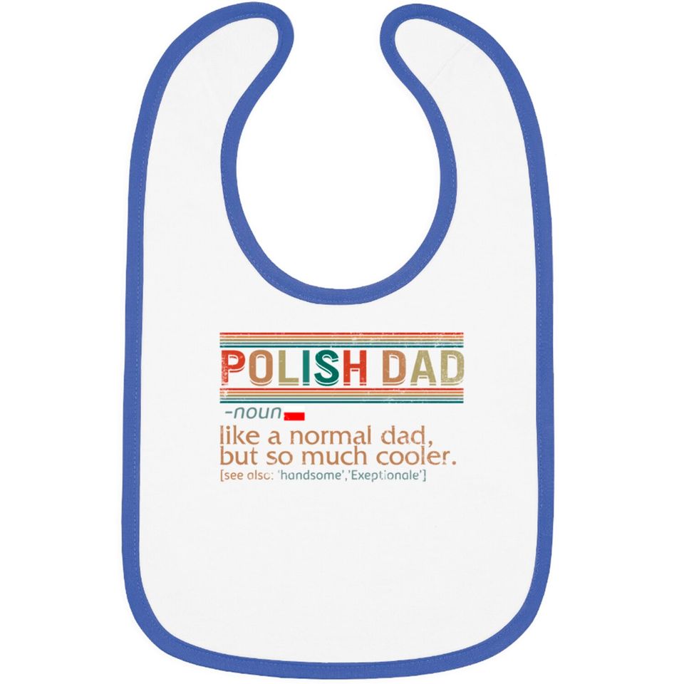 Polish Dad Definition Bib, Funny Polish Dad, Bibs