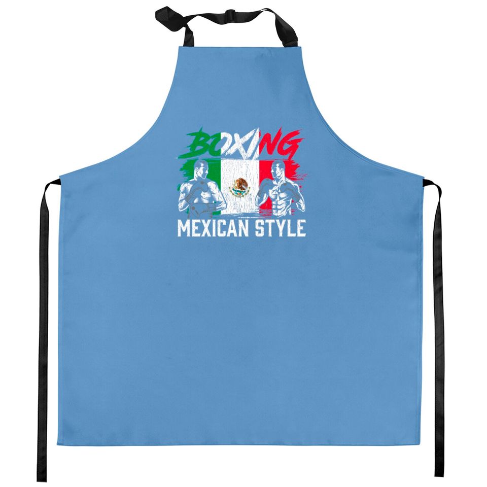 Mexican Boxing Sports Fight Coach Boxer Fighter Kitchen Aprons