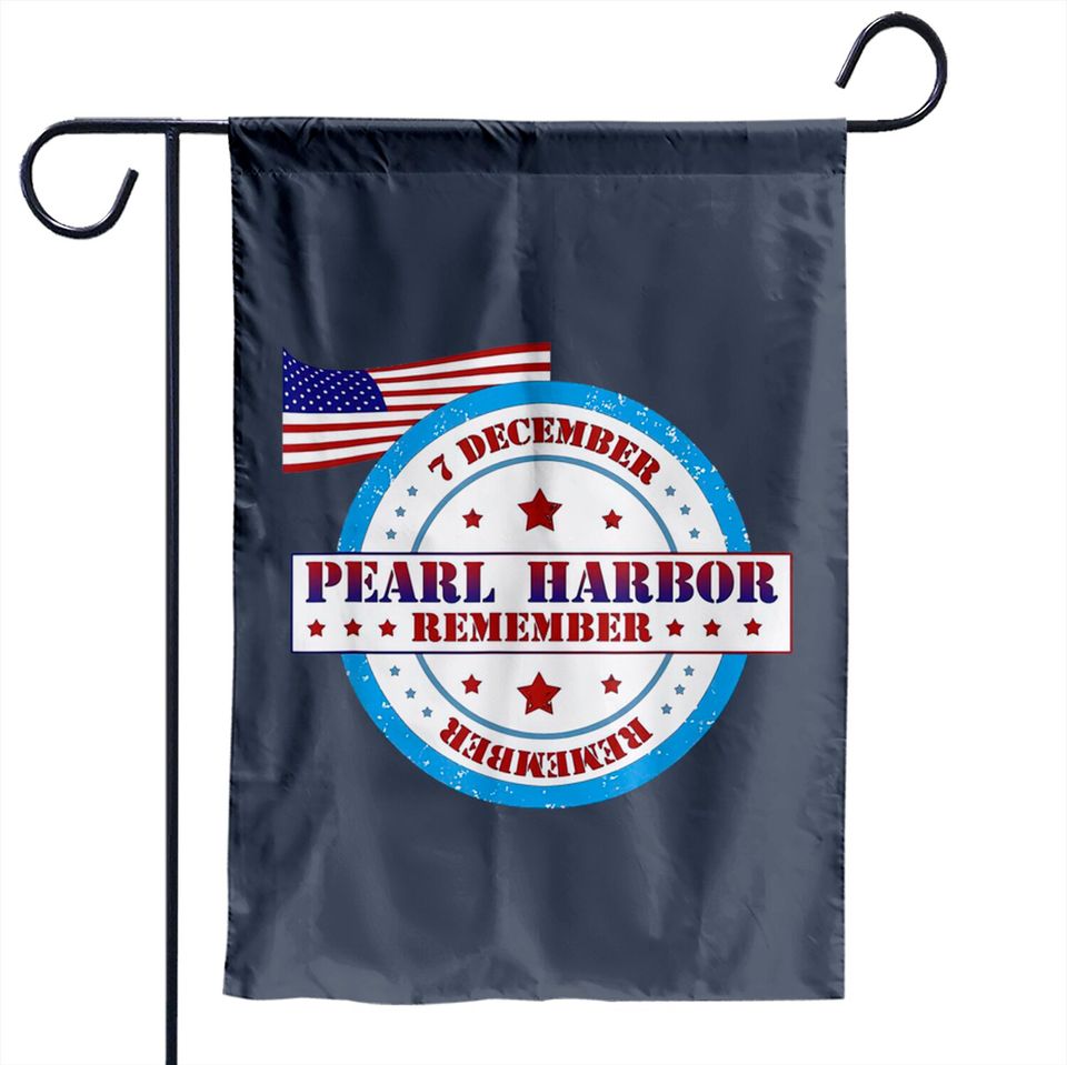 Pearl Harbor Remembrance Day Logo Garden Flags