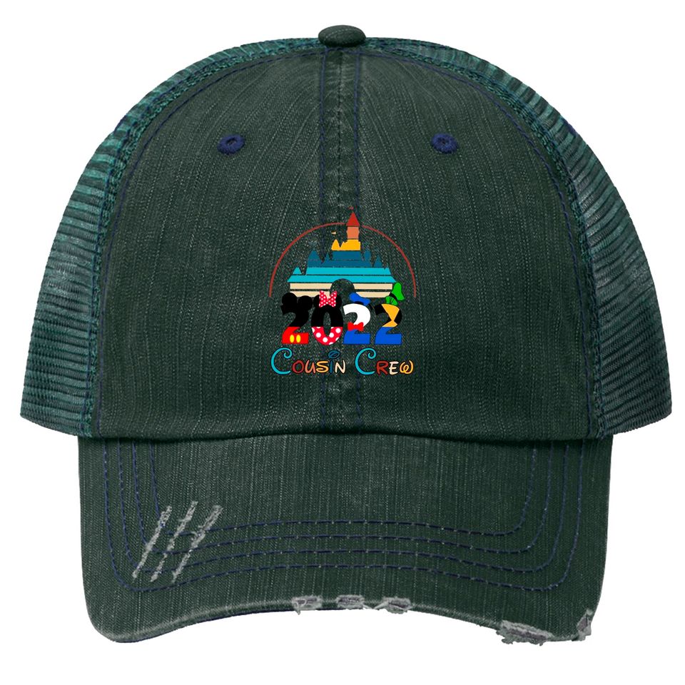 Cousin Crew 2022 Walt Disney Vacation 2022 Matching Trucker Hats