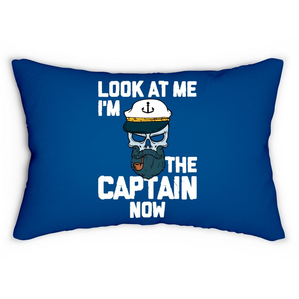 Boat Captain Boating Lover Pontoon Captain Sailor Lumbar Pillows