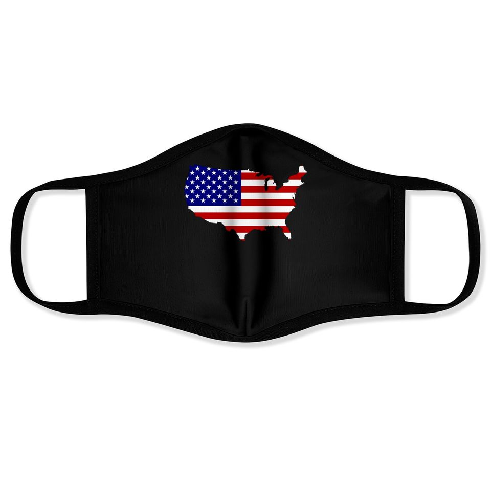 American flag 4th of july - 4th Of July - Face Masks