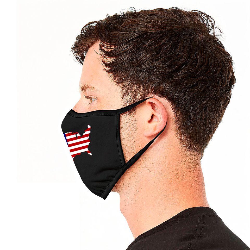 American flag 4th of july - 4th Of July - Face Masks