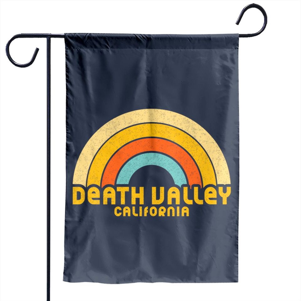 Retro Death Valley California - Death Valley California - Garden Flags