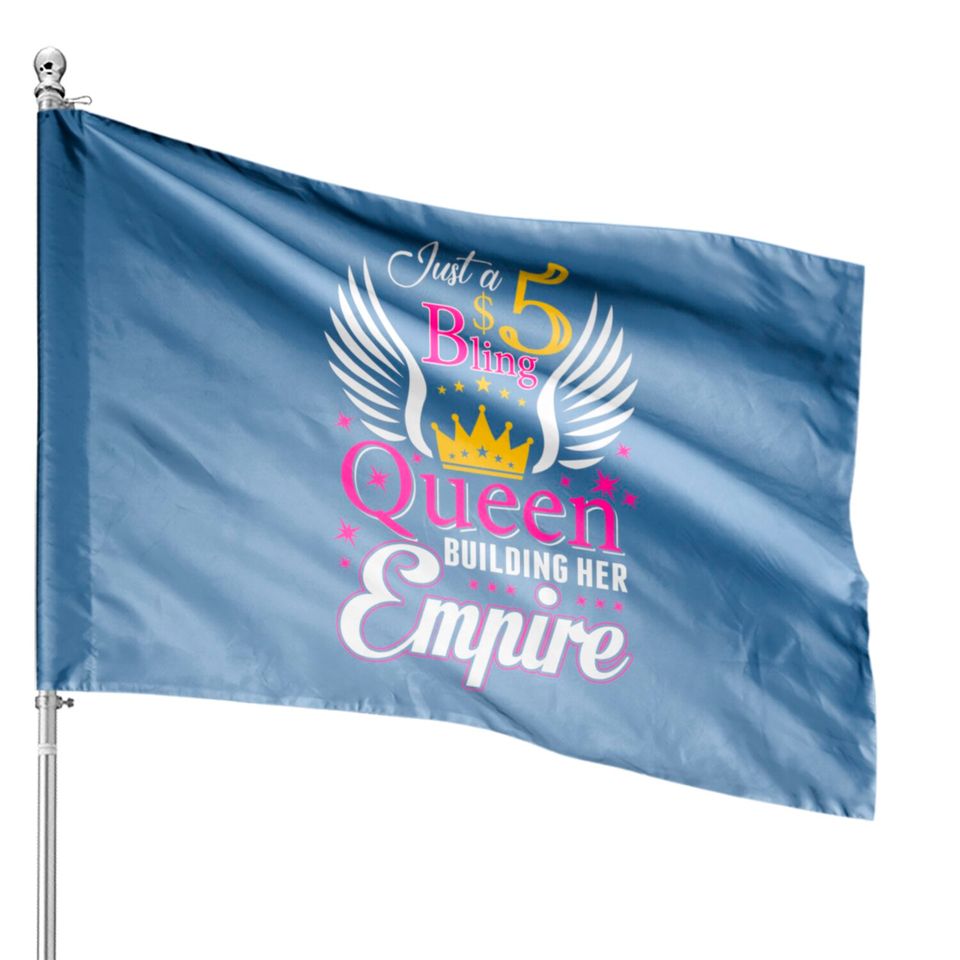 5 Bling Queen for women Ladies Paparazzi House Flags