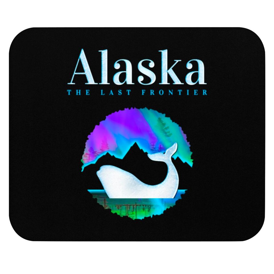 Alaska Northern Lights Orca Whale with Aurora Mouse Pads