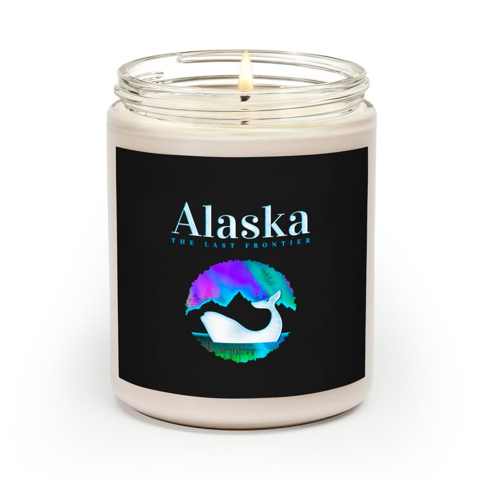 Alaska Northern Lights Orca Whale with Aurora Scented Candles