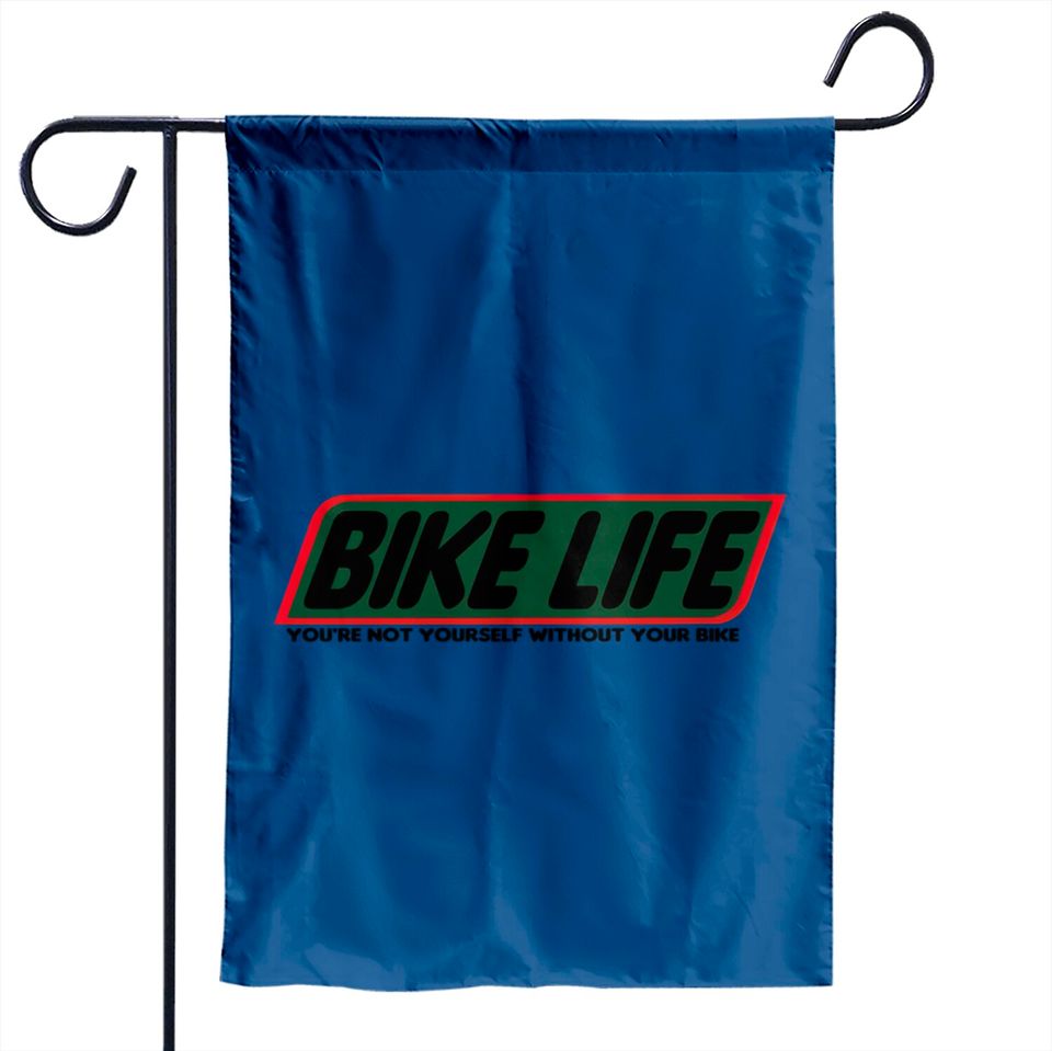 Bike Life Apparel Garden Flags