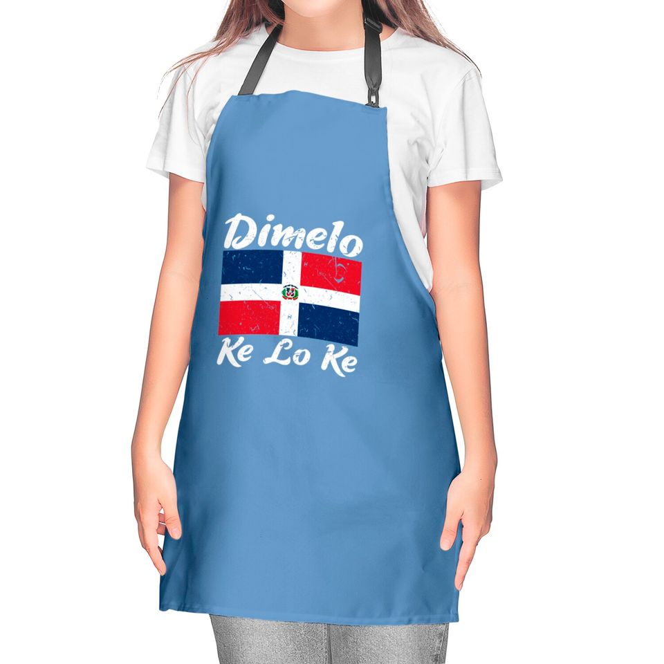 Dimelo Ke Lo Ke Dominican Republic Flag Kitchen Aprons