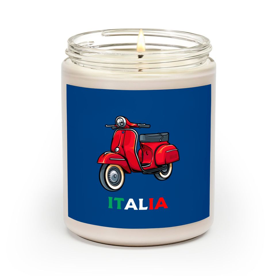 Italian Biker Bike Rider Motorcycle Love Italy Scooter Scented Candles