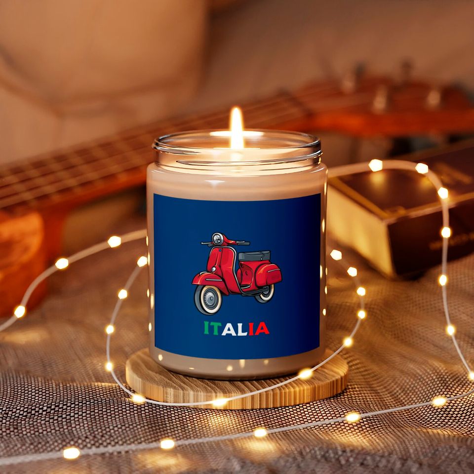 Italian Biker Bike Rider Motorcycle Love Italy Scooter Scented Candles