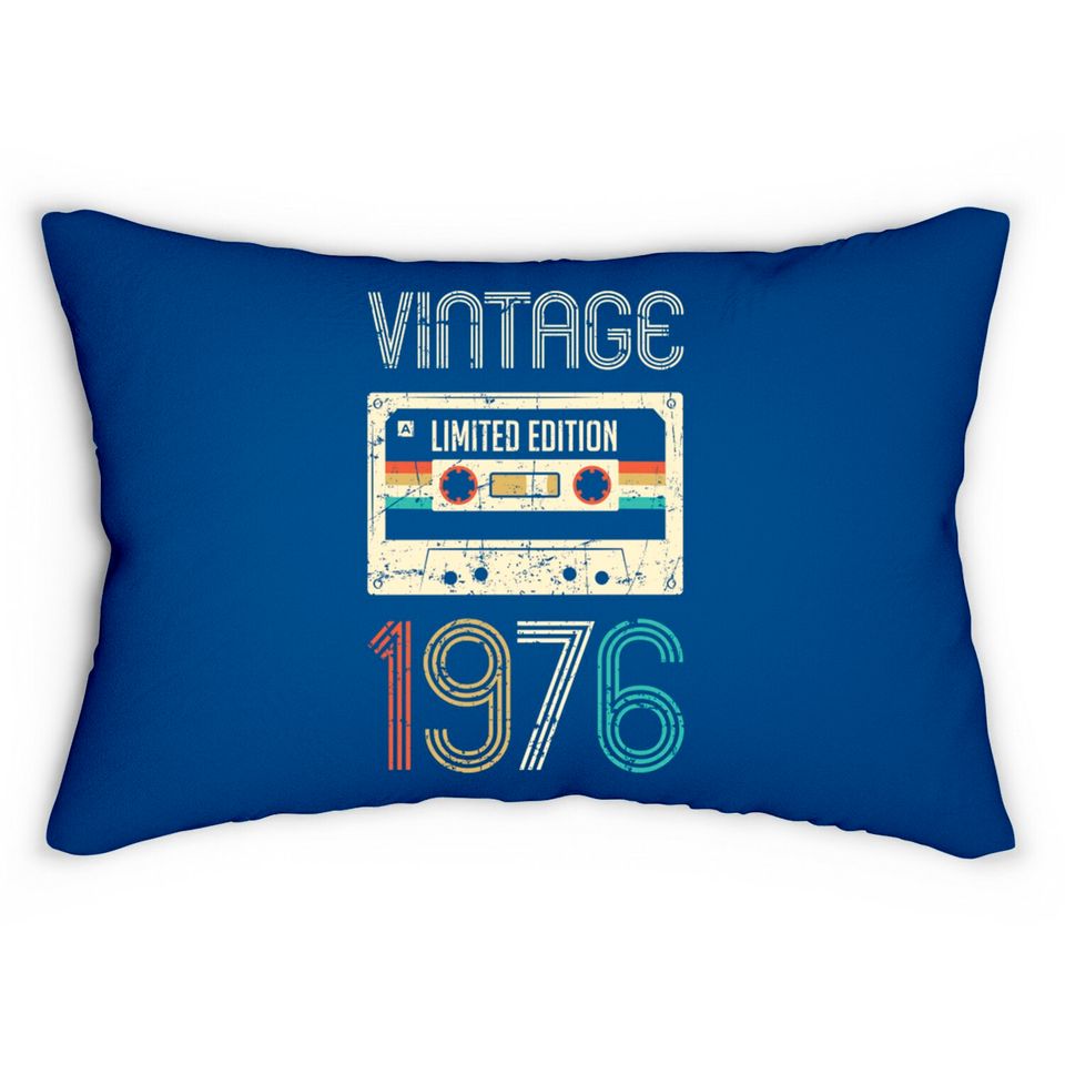 Vintage 1976 Limited Edition 44th Birthday - 44th Birthday Gift - Lumbar Pillows