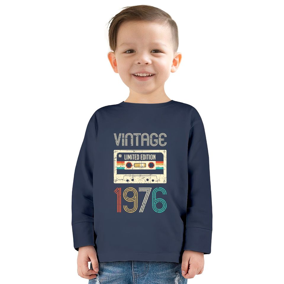 Vintage 1976 Limited Edition 44th Birthday - 44th Birthday Gift -  Kids Long Sleeve T-Shirts