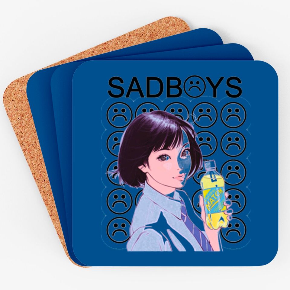 Sad Boys School Girl Coasters