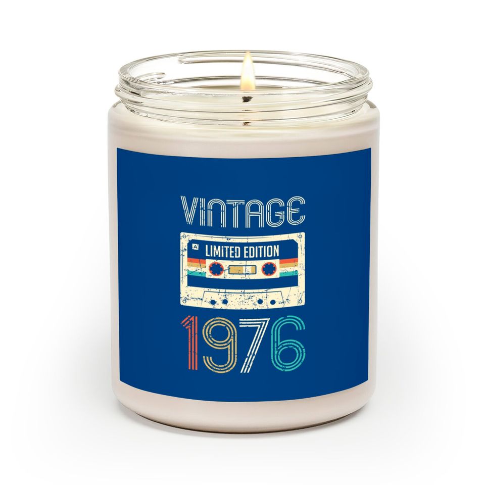 Vintage 1976 Limited Edition 44th Birthday - 44th Birthday Gift - Scented Candles